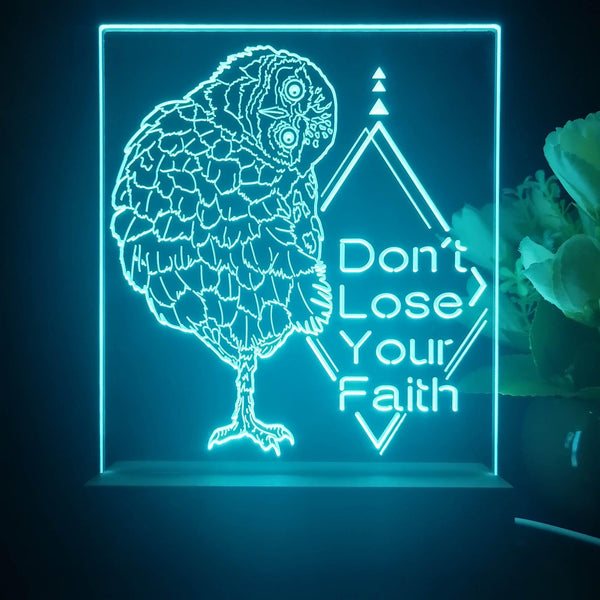 ADVPRO Don't lose your faith Tabletop LED neon sign st5-j5081 - Sky Blue