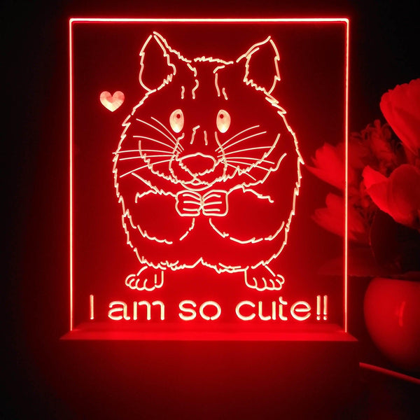 ADVPRO I am so cute !! Tabletop LED neon sign st5-j5082 - Red