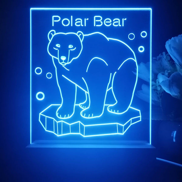 ADVPRO Polar Bear Tabletop LED neon sign st5-j5083 - Blue