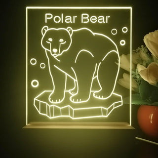 ADVPRO Polar Bear Tabletop LED neon sign st5-j5083 - Yellow