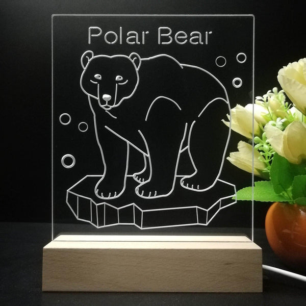 ADVPRO Polar Bear Tabletop LED neon sign st5-j5083 - 7 Color