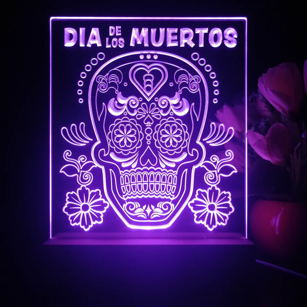 ADVPRO Dia De Los Muertos Tabletop LED neon sign st5-j5084 - Purple