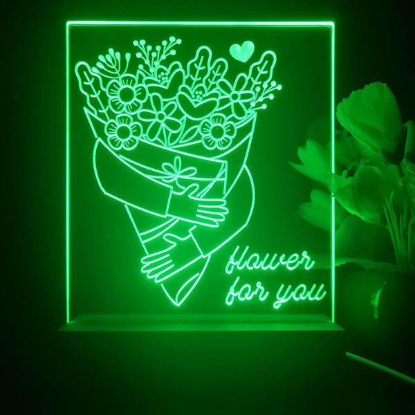 ADVPRO Flower for you Tabletop LED neon sign st5-j5088 - Green