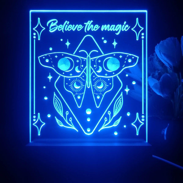 ADVPRO Believe the magic Tabletop LED neon sign st5-j5090 - Blue