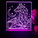 ADVPRO Wolf in graphic format Tabletop LED neon sign st5-j5091 - Purple