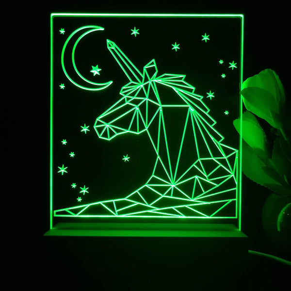 ADVPRO Unicorn in graphic format Tabletop LED neon sign st5-j5093 - Green