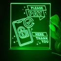 ADVPRO Please pay here thank you Tabletop LED neon sign st5-j5094 - Green