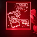 ADVPRO Please pay here thank you Tabletop LED neon sign st5-j5094 - Red