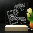 ADVPRO Please pay here thank you Tabletop LED neon sign st5-j5094 - 7 Color