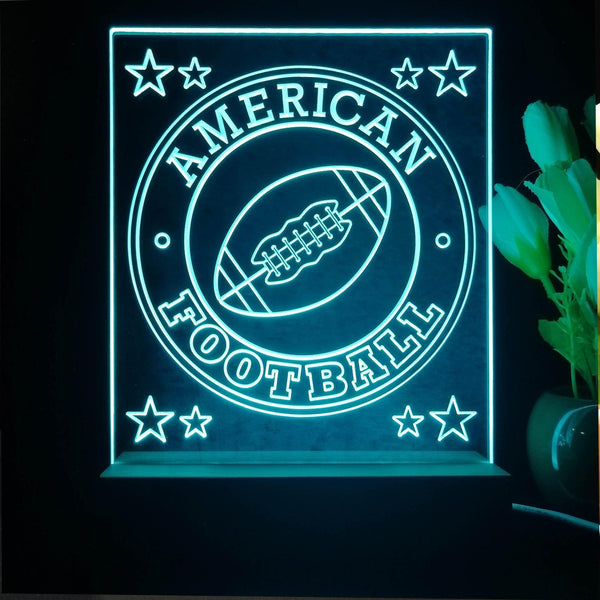ADVPRO American Football Tabletop LED neon sign st5-j5097 - Sky Blue