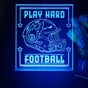 ADVPRO Play Hard Football Tabletop LED neon sign st5-j5098 - Blue