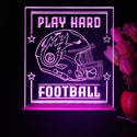 ADVPRO Play Hard Football Tabletop LED neon sign st5-j5098 - Purple