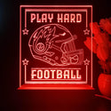 ADVPRO Play Hard Football Tabletop LED neon sign st5-j5098 - Red