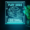 ADVPRO Play Hard Football Tabletop LED neon sign st5-j5098 - Sky Blue