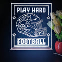 ADVPRO Play Hard Football Tabletop LED neon sign st5-j5098 - White