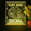 ADVPRO Play Hard Football Tabletop LED neon sign st5-j5098 - Yellow