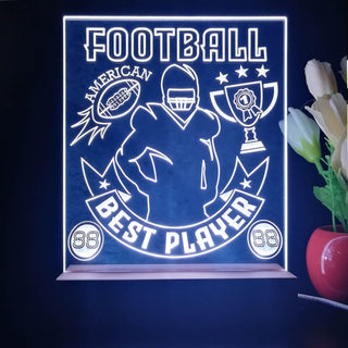 ADVPRO Football – bast player Tabletop LED neon sign st5-j5099 - White