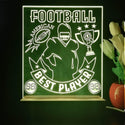 ADVPRO Football – bast player Tabletop LED neon sign st5-j5099 - Yellow