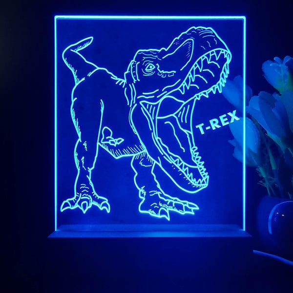 ADVPRO T-Rex Tabletop LED neon sign st5-j5100 - Blue