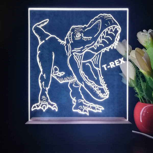 ADVPRO T-Rex Tabletop LED neon sign st5-j5100 - White