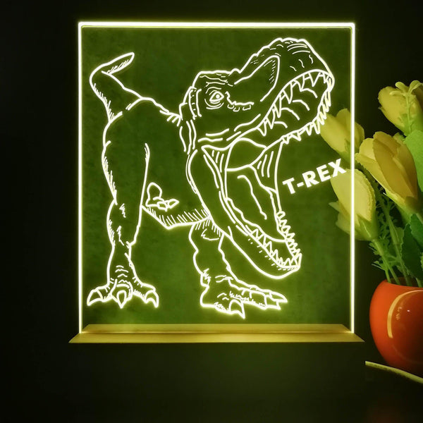 ADVPRO T-Rex Tabletop LED neon sign st5-j5100 - Yellow