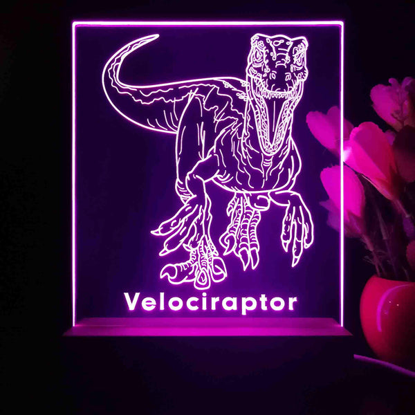 ADVPRO Velociraptor Tabletop LED neon sign st5-j5101 - Purple