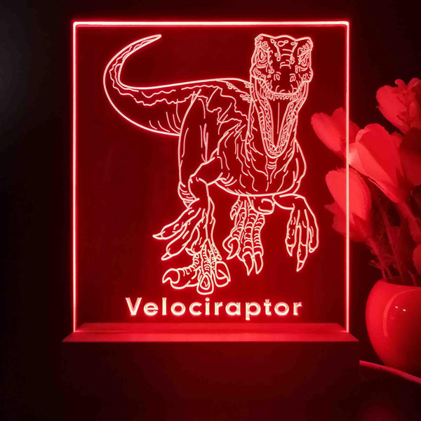 ADVPRO Velociraptor Tabletop LED neon sign st5-j5101 - Red