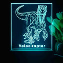 ADVPRO Velociraptor Tabletop LED neon sign st5-j5101 - Sky Blue
