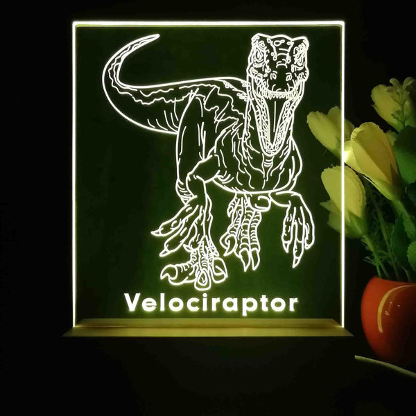 ADVPRO Velociraptor Tabletop LED neon sign st5-j5101 - Yellow