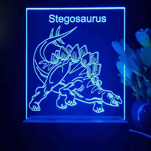 ADVPRO Stegosaurus Tabletop LED neon sign st5-j5102 - Blue