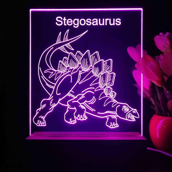 ADVPRO Stegosaurus Tabletop LED neon sign st5-j5102 - Purple