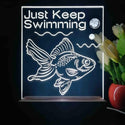 ADVPRO Ocean  series - golden fish Tabletop LED neon sign st5-j5103 - White