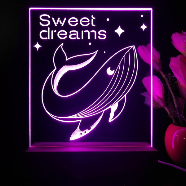 ADVPRO Ocean  series – whale Tabletop LED neon sign st5-j5106 - Purple