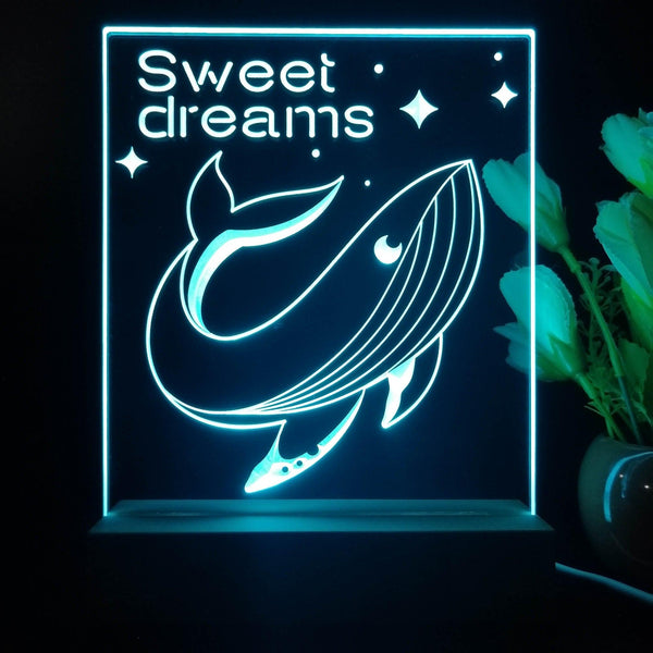 ADVPRO Ocean  series – whale Tabletop LED neon sign st5-j5106 - Sky Blue