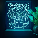 ADVPRO Merry Christmas - Gingerbread man Tabletop LED neon sign st5-j5107 - Sky Blue