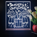 ADVPRO Merry Christmas - Gingerbread man Tabletop LED neon sign st5-j5107 - White