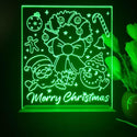 ADVPRO Merry Christmas –Santa and snowman Tabletop LED neon sign st5-j5108 - Green