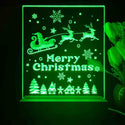 ADVPRO Merry Christmas - Santa flying at night Tabletop LED neon sign st5-j5109 - Green