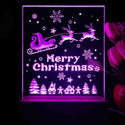 ADVPRO Merry Christmas - Santa flying at night Tabletop LED neon sign st5-j5109 - Purple