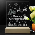 ADVPRO Merry Christmas - Santa flying at night Tabletop LED neon sign st5-j5109 - 7 Color