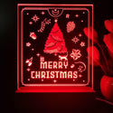 ADVPRO Merry Christmas - little cat with present Tabletop LED neon sign st5-j5110 - Red