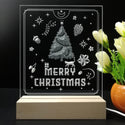 ADVPRO Merry Christmas - little cat with present Tabletop LED neon sign st5-j5110 - 7 Color