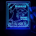 ADVPRO Women warrior freight for battle Tabletop LED neon sign st5-j5112 - Blue