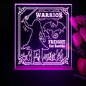 ADVPRO Women warrior freight for battle Tabletop LED neon sign st5-j5112 - Purple