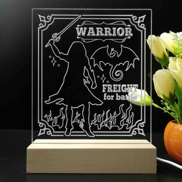 ADVPRO Women warrior freight for battle Tabletop LED neon sign st5-j5112 - 7 Color