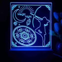 ADVPRO Women warrior – magic night Tabletop LED neon sign st5-j5113 - Blue