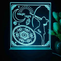 ADVPRO Women warrior – magic night Tabletop LED neon sign st5-j5113 - Sky Blue