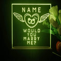 ADVPRO Angel Ring - Would you marry me? Personalized Tabletop LED neon sign st5-p0001-tm - Yellow