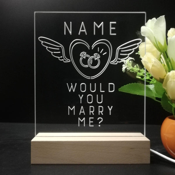 ADVPRO Angel Ring - Would you marry me? Personalized Tabletop LED neon sign st5-p0001-tm - 7 Color
