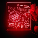 ADVPRO Home Bar with graphic icons Personalized Tabletop LED neon sign st5-p0002-tm - Red